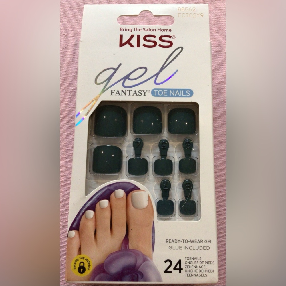 KISS Gel Fantasy Toe Nails - green